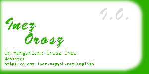 inez orosz business card